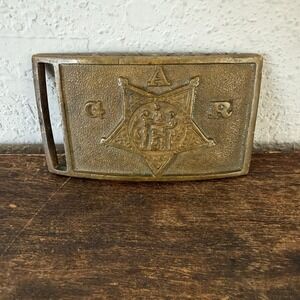 Antique 1880's Grand Army Of The Republic GAR Civil War Veterans Belt Buckle